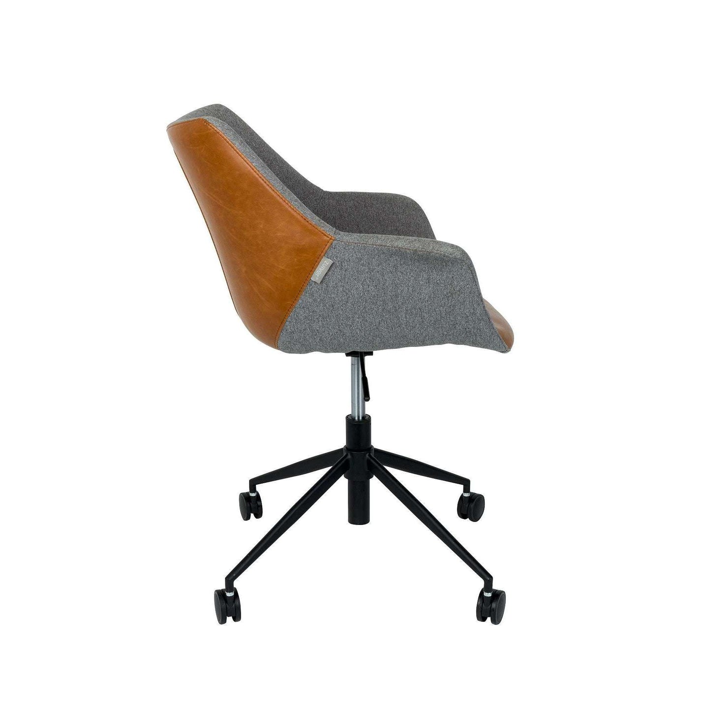 Zuiver bureaustoel doulton vintage bruin 63 x 67 x 79 / 91,00 cm