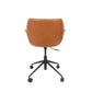 Zuiver bureaustoel nikkill bruin 77 x 77 x  77,50 / 90 cm
