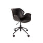 Zuiver bureaustoel nikkill zwart 77 x 77 x  77,50 / 90 cm