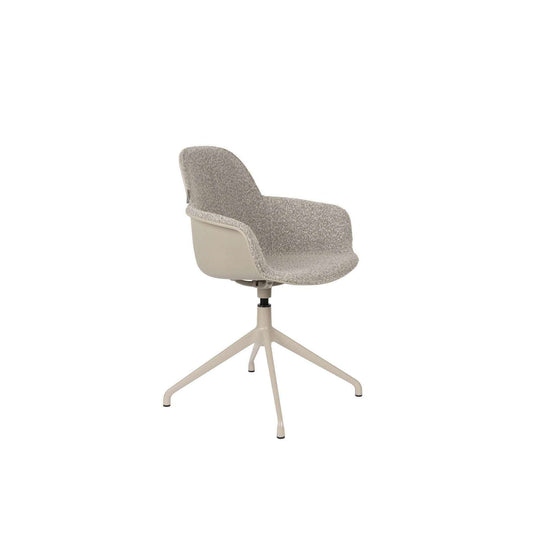 Zuiver Albert Kuip Swivel eetkamerstoel met armleuning taupe