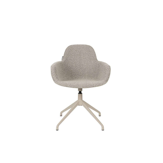 Zuiver Albert Kuip Swivel eetkamerstoel met armleuning taupe