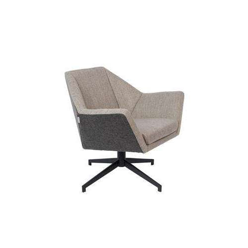 Zuiver Uncle Jesse fauteuil grijs/taupe