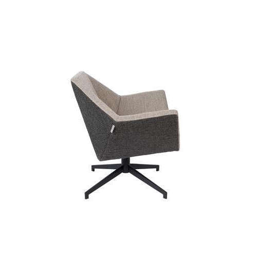 Zuiver Uncle Jesse fauteuil grijs/taupe