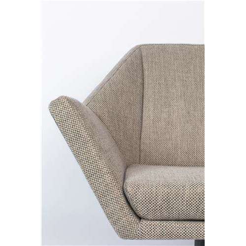 Zuiver Uncle Jesse fauteuil grijs/taupe