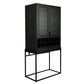 Zuiver kast travis zwart eiken 46,5 x 88,5 x 180,5 cm