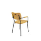 Zuiver stoel met armleuningen benson oker 56 x 55,5 x 81 cm