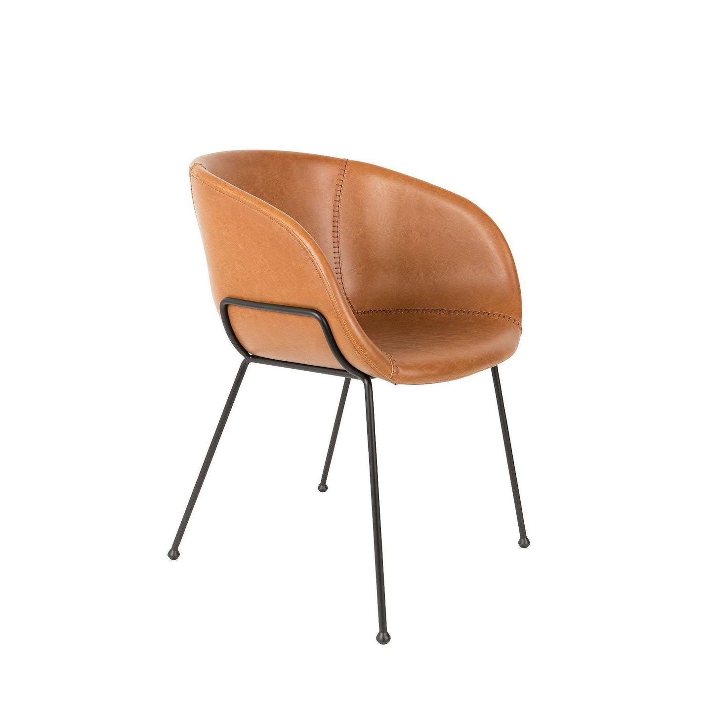 Zuiver stoel met armleuningen feston bruin 55 x 56,5 x 77 cm