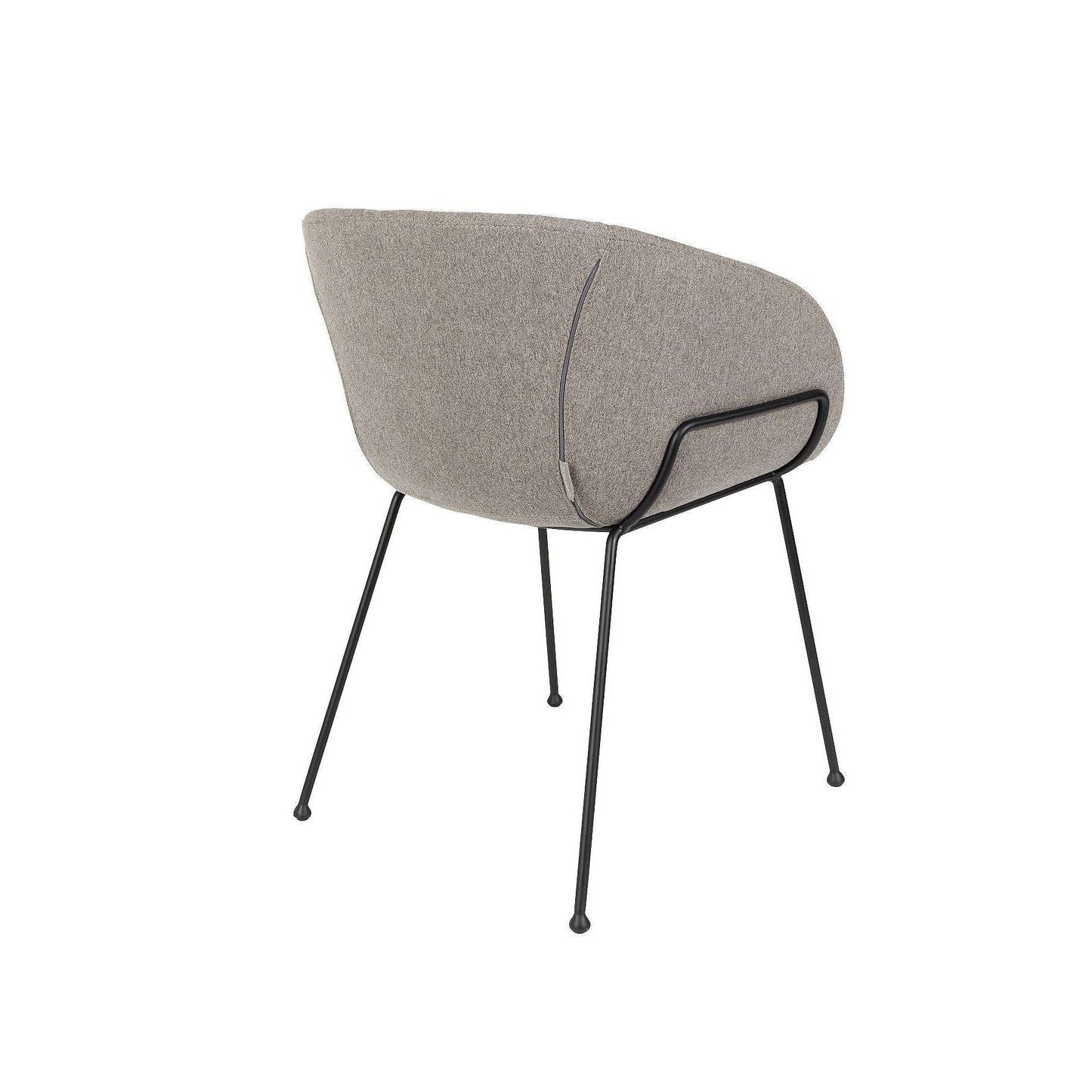 Zuiver stoel met armleuningen feston fab grijs 55 x 56,5 x 77 cm