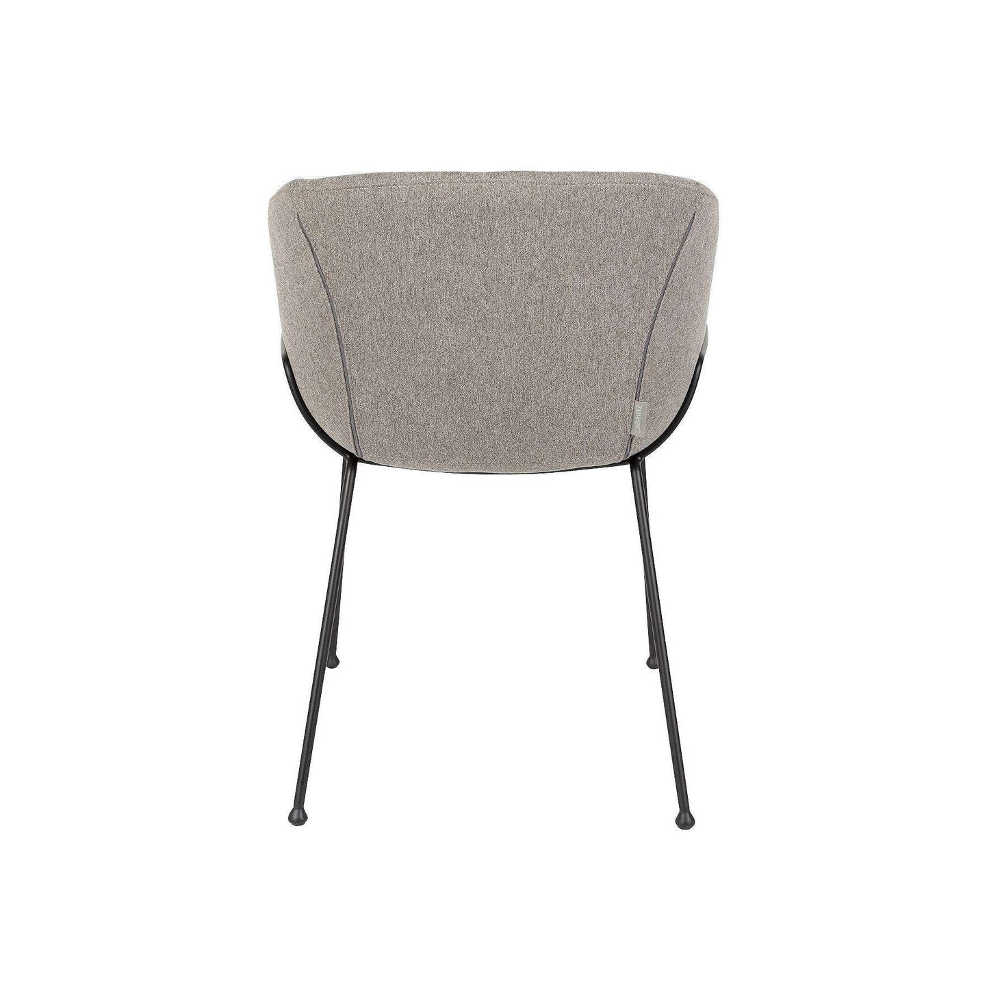 Zuiver stoel met armleuningen feston fab grijs 55 x 56,5 x 77 cm