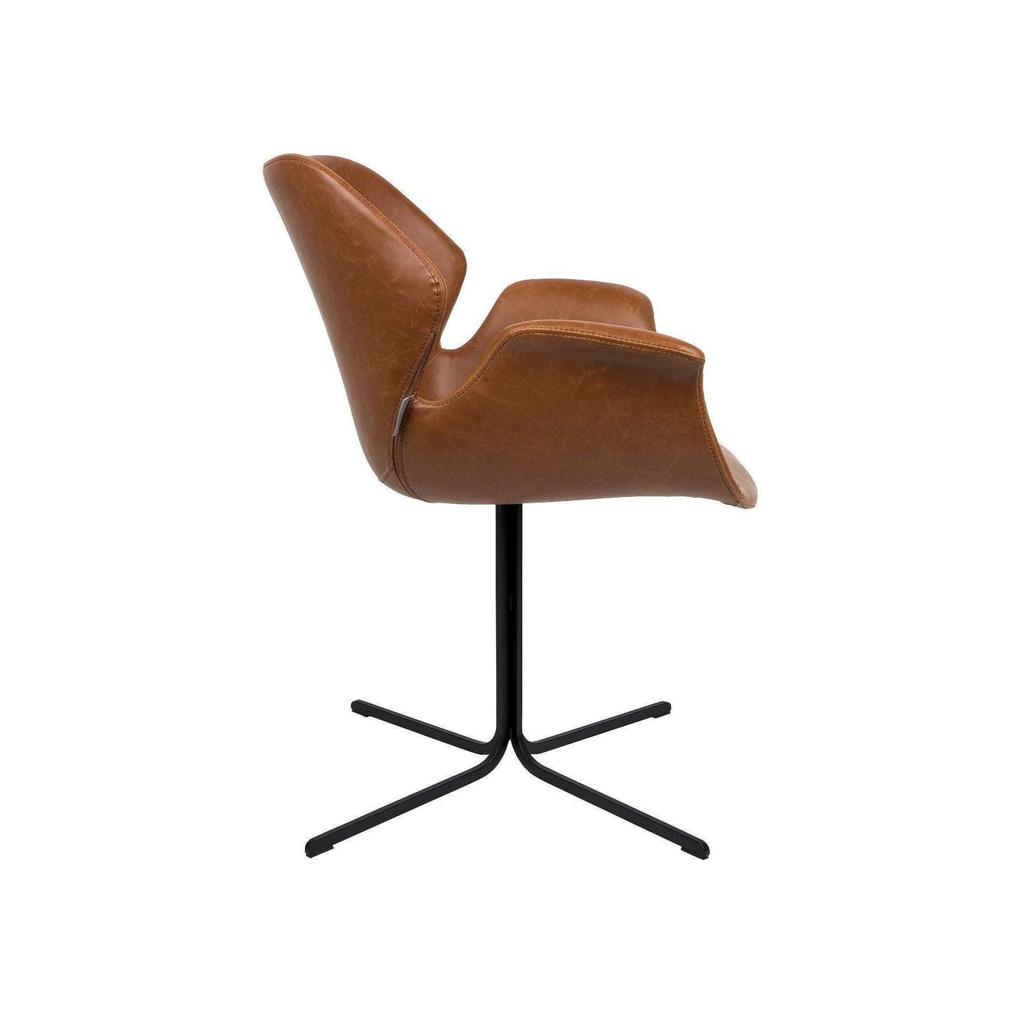 Zuiver stoel met armleuningen nikkill bruin 62 x 66 x 80 cm