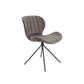 Zuiver stoel omg velvet grijs 56 x 51 x 80 cm