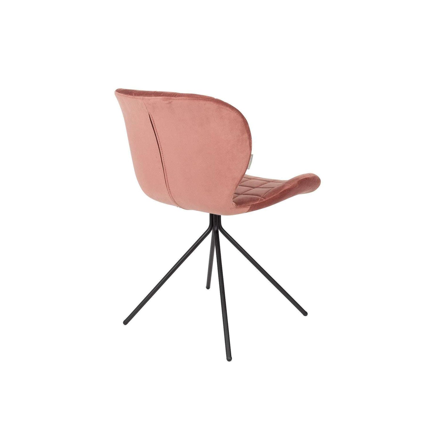 Zuiver stoel omg velvet oud roze 56 x 51 x 80 cm