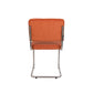 Zuiver stoel ridge brushed rib oranje 50 x 48 x 85 cm