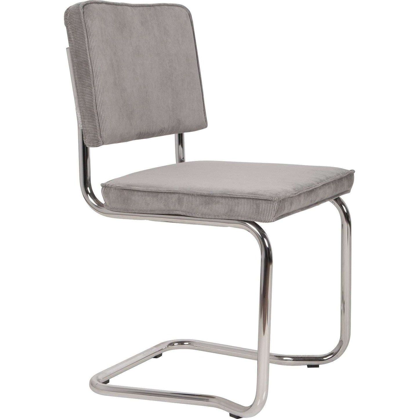 Zuiver stoel ridge kink rib cool grijs 50 x 48 x 85 cm