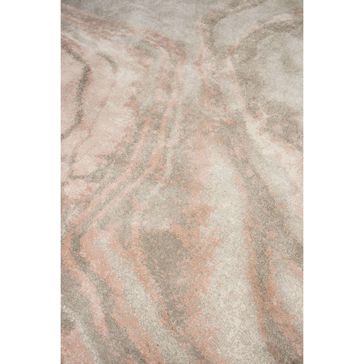 Zuiver vloerkleed Solar grijs/roze Ø240 cm