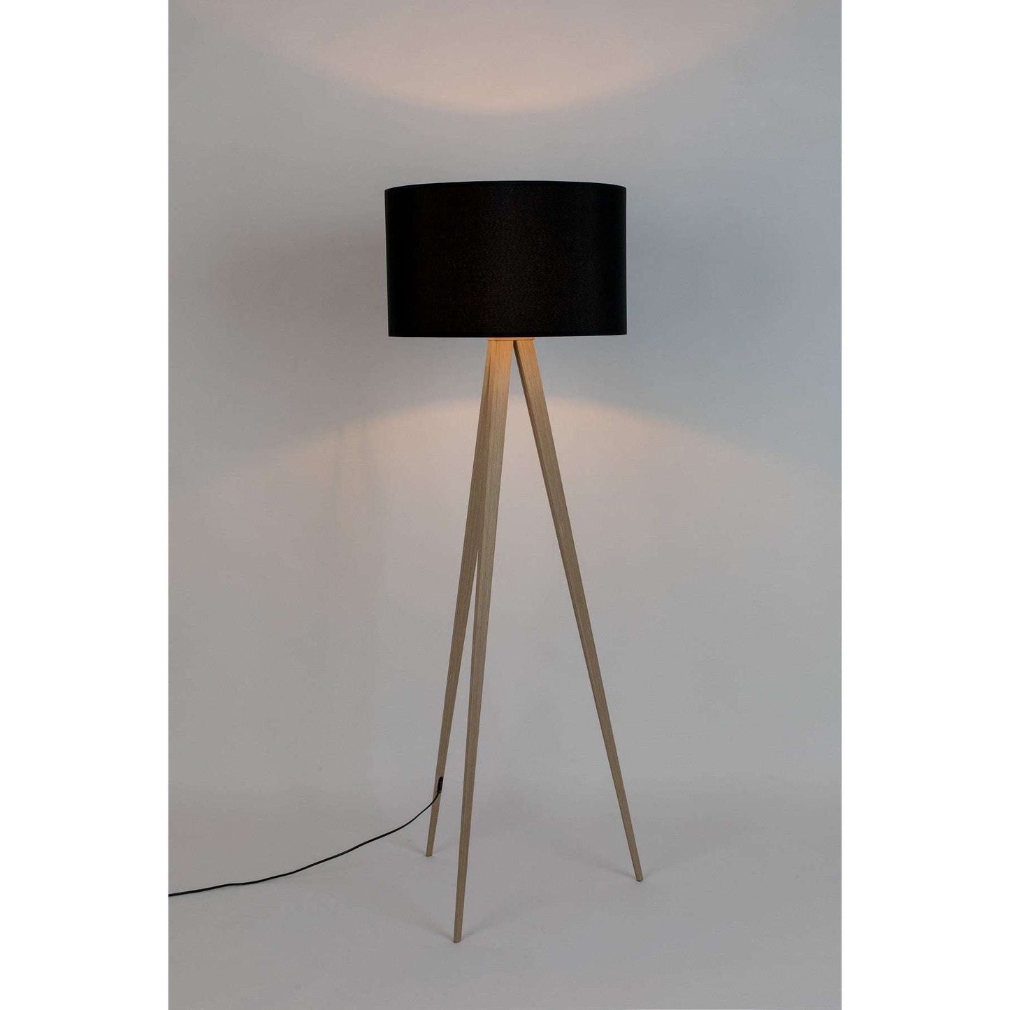 Zuiver vloerlamp tripod wood zwart Ø50 x 151 cm